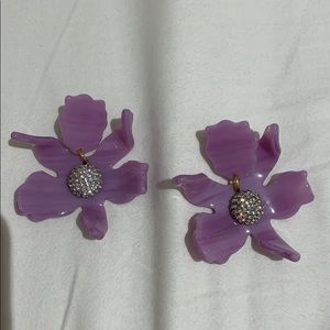 Lele Sadoughi Crystal Lily Earrings